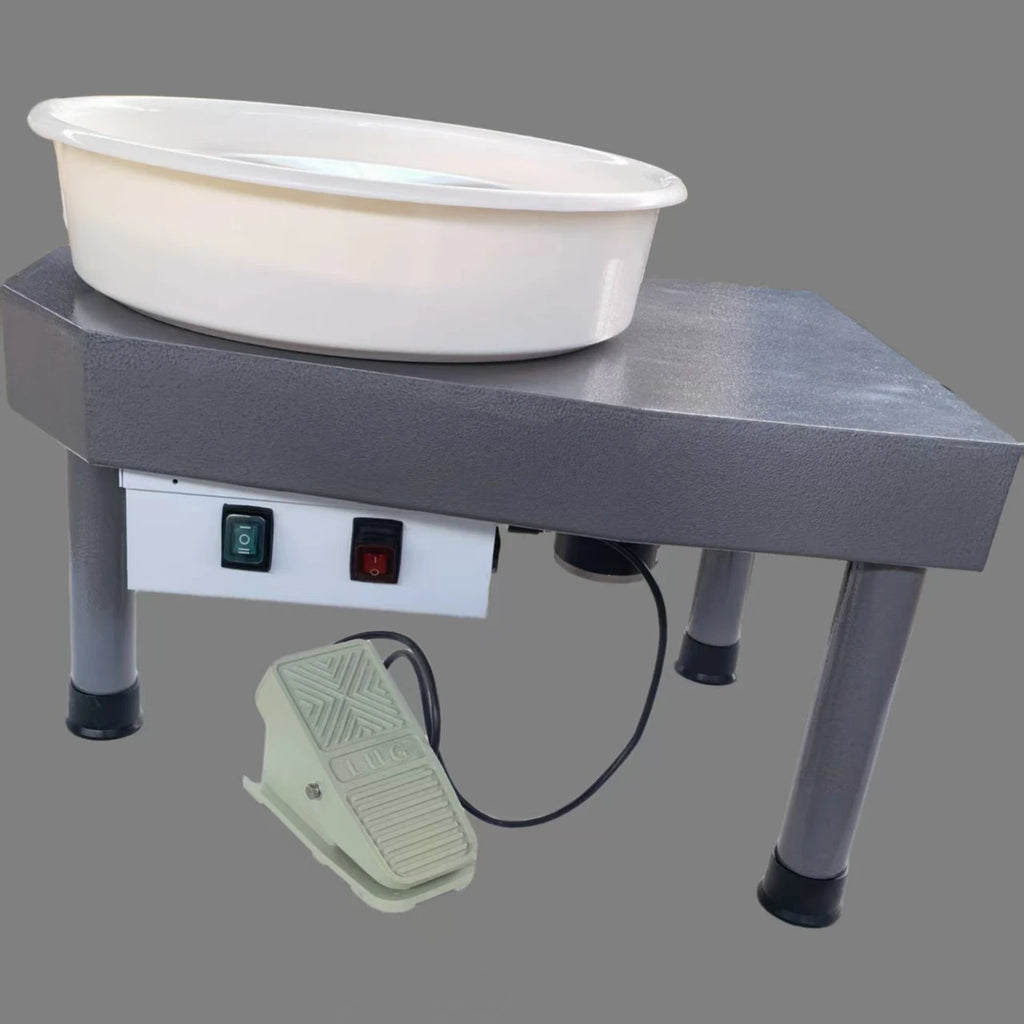 350W Brushless DC Variable Speed Pottery Wheel Machine, Intelligent Stepless Speed Regulation Ceramic Forming Machine for School