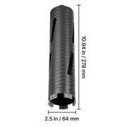 Bild in Galerie-Viewer laden, SucceBuy Core Drill Bit Internal Thread Diamond Dry Coring Bit w 3 Adapters Pilot Drill and Hex Wrench for Concrete Red Bricks
