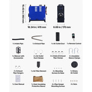 Bild in Galerie-Viewer laden, SucceBuy 8KW Diesel Heater DC 12V/24V All in One Portable Diesel Air Heater Car Heater with LCD Display Low Noise ,for Vans RVs
