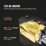 Amocart Hydraulic Pump 4-20 Quart Dump Trailer Pump Single Acting Dump Trailer Pump DC 12V Hydraulic Power Unit for Car Lifting