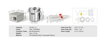 Amocart Goat Milking Machine Stainless Steel Bucket Electric Automatic Pulsation Cup Tubes Adjustable Suction for Cow and Sheep