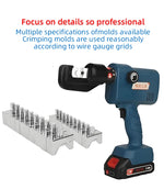 Portable Electric Hydraulic Crimping Plier SME-70 4-70mm² Lithium Battery Copper Aluminum Terminal Charging for Electrician
