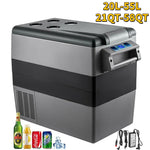 SucceBuy 20L22L35L45L55L Car Refrigerator Mini Fridge Freezer Portable Compressor Cooler 12/24V DC 110-240V Ice Box for Camping