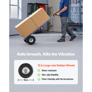 Charger l'image dans la visionneuse de galerie, Amocart 500LBS Hand Truck Dolly with Non-Slip Wheels &amp; Tie-down Strap Aluminum Alloy Portable Trolley for Moving Home Warehouse
