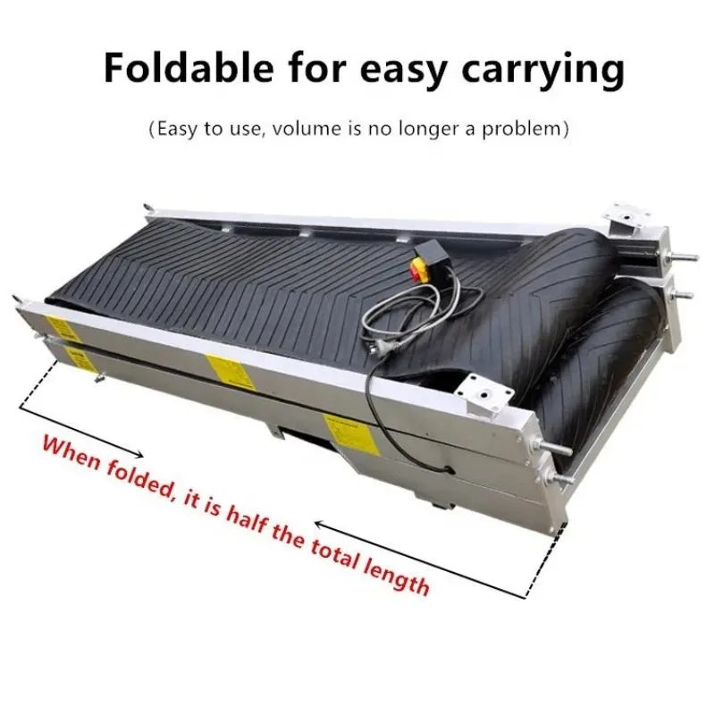 Customizable Folding Incline Conveyor Portable Loading Unloading Electric Adjustable Height Feeder Assembly Line TransportSystem