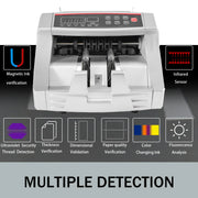 Load image into Gallery viewer, SucceBuy 1000Pcs/Min Money Counter Business Cash Register Euros Bills Fake Banknote Detector by UV &amp; MG Function for Banks Shops

