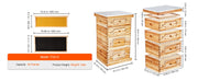 Load image into Gallery viewer, SucceBuy Bee Hive Deep Box Starter Kit 100% Beeswax Coated Natural Cedar Wood Langstroth Beehive Kit Transparent Acrylic
