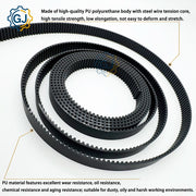 Load image into Gallery viewer, HTD 5M PU Open Belt Width 9/10/12/15/20/25/30/40mm Drive Belt HTD5M Polyurethane Open Ended Transmission Conveyor Machine Belts
