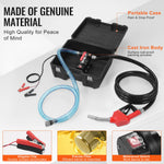 SucceBuy Fuel Transfer Pump 12V DC 10 GPM 1/4 HP Portable Electric Diesel Transfer Pump with Automatic Shut-Off Fuel Nozzle  Box
