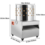 Load image into Gallery viewer, SucceBuy 1500W Electric Chicken Plucker Plucking Machine 20 Inch Heavy Duty Duck Birds Turkey De-Feather Remover Poultry Machine
