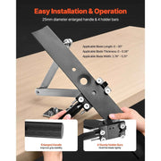 Load image into Gallery viewer, Amocart Lawn Mower Blade Sharpener Balancer 15° - 45° Adjustable Lawnmower Blade Sharpening Tool Compatible with Angle Grinders
