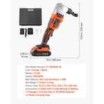 SucceBuy Cordless Metal Nibbler with 18/20 V 2.0 Ah/4.0 Ah Battery Brushless Motor Plastic Carrying Case for Cutting Stainless