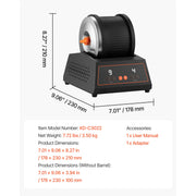 Charger l'image dans la visionneuse de galerie, Amocart Rock Tumbler Kit Rock Polishing Kit 4 Speed Settings 9-Day Polishing Timer Stone Polishing Kit Rock Polisher
