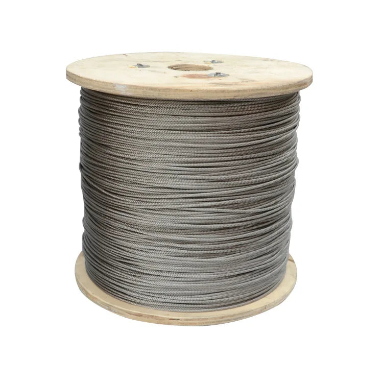SucceBuy T316 Stainless Steel Cable 7x7 Steel Wire Rope 500FT Cable Railing Transport Wire Rope Cable for Railing Decking DIY