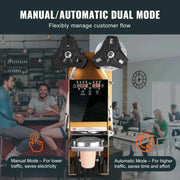 Load image into Gallery viewer, Amocart Fully Automatic Cup Sealing Machine 500-650 Cups/H for 180/190 mm Tall &amp; 90/95 mm Cup Electric Tea Sealer for Milk Tea
