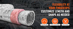 Amocart Dryer Vent Hose Insulated Flexible Duct Heavy-Duty Three Layer Protection for HVAC Heating Cooling Ventilation Exhaust