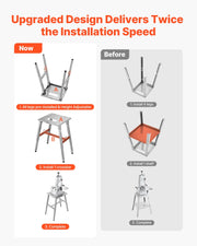 Load image into Gallery viewer, Amocart Electric Meat Bandsaw Stand Adjustable Height H-Shaped Frame Anti-Slip Foot Pads Compatible with Models BS-130 &amp; BS-250
