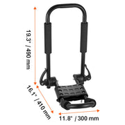 Charger l'image dans la visionneuse de galerie, Porte-kayak SucceBuy 2 paires barres en J Porte-bagages souple Pliant rapide Montage supérieur Support d'arrimage pour planche de surf, canoë, ski
