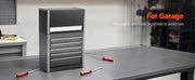 Load image into Gallery viewer, Amocart 8.6in 3 Drawers Metal Tool Box Portable Tools Chest with Feet Pads &amp; Ball Bearing Powder Coated Tool Storage for Garage
