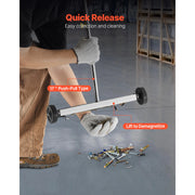 Load image into Gallery viewer, SucceBuy Magnetic Sweeper with Wheels 17 inch 10 lbs Load Capacity with Adjustable Handle, Pick Up Nails and Screws for Garages

