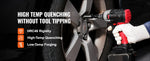 Amocart Drive Impact Socket Set Deep Shallow Socket Set CR-V Alloy Steel Auto Repair Easy-to-Read Size Markings Storage Case