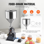 Charger l'image dans la visionneuse de galerie, for Milk Water Beer Gloss Dispensing Equipment Amocart 5-50ml A02 Pneumatic Liquid Filling Machine w/ Pedal Paste Bottle Filler
