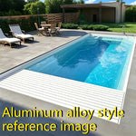 Any Size Custom Reinforced Aluminum Pool Cover Telescopic Push Pull Wind Frost Resist Villa Courtyard Outdoor Pool Protect Roof