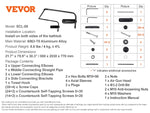 Amocart Hot Tub Cover Lift Spa Cover Lift Height 31.5"-41.3" Width 57"-92.5" Adjustable Installed Underneath Both Side Suitable