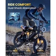 Load image into Gallery viewer, Electric Bike for Adults, 1500/2000W Peak 33/40MPH E-Bike 60/80Miles with NFC &amp; Password Unlock, 48V 15/25Ah Removable Custom
