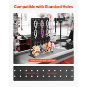 Load image into Gallery viewer, SucceBuy Pegboard Display Stand 17x13 in Tabletop Pegboard Display Stand Thickened Cold-Rolled Steel Peg Board Panel for Grocery - AMOCART
