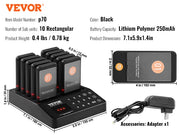 Load image into Gallery viewer, SucceBuy Restaurant Pager System Wireless Range Lineup Waiting Queue Signal Customer Calling Beepers with Vibration &amp;Flashing - AMOCART
