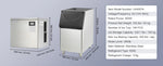 Amocart Commercial Ice Maker 400LBS/24H Ice Making Machine w/ 330.7LBS Large Storage Bin Auto Self-Cleaning Ice Maker Machine