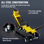 SucceBuy 2.5T Floor Hydraulic Jack Pneumatic Low Profile Floor Jack Heavy-Duty Steel Racing Floor Jack with Piston Lift Pump