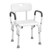 Load image into Gallery viewer, Amocart Shower Chair with Back Adjustable Height for Bathtub Non-slip Bathroom Bench Seat for Elderly Disabled 350 LBS Capacity
