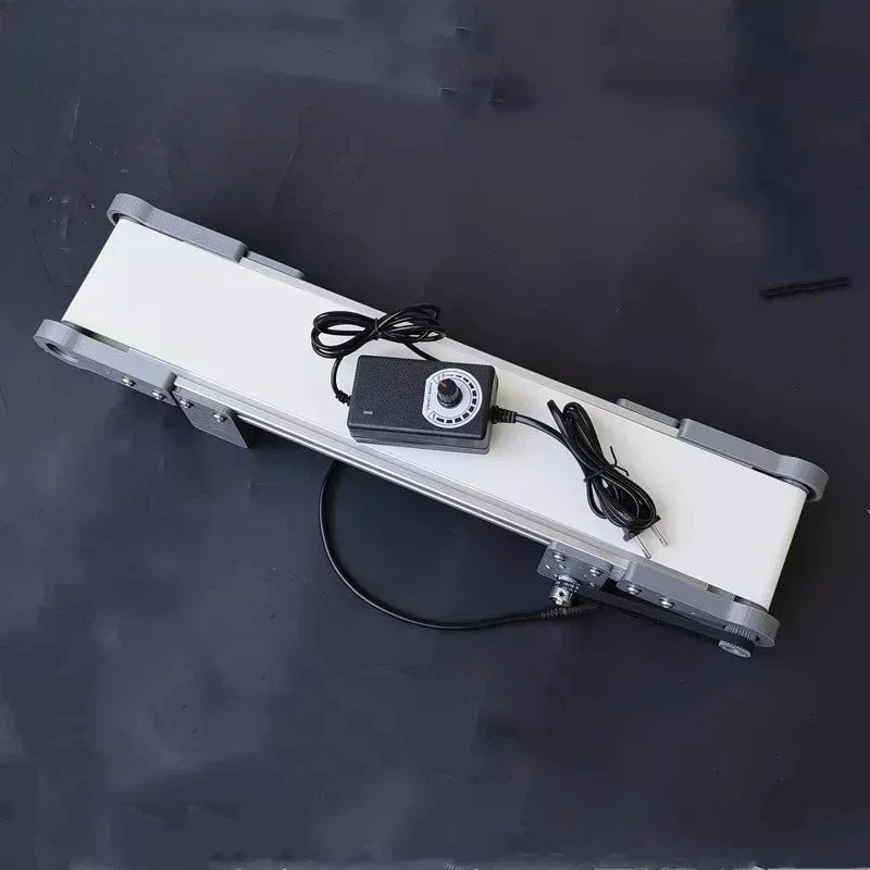 Custmized 130*10cm Desktop Production Line Conveyor Belt 116RPM Conveyor Belt Speed Adjustable Assembly Line Electric Conveyor