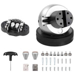 Amocart 10Kg Full Set 5in Engraving Vise Standard Block Ball Inlaid Diamonds Jewelry Adjustable Setting Tool 34Pcs Attachments