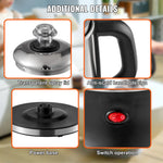 Amocart 12-Cup Electric Percolator Coffee Pot 304 Stainless Steel Coffee Percolator with Keep Warm Function