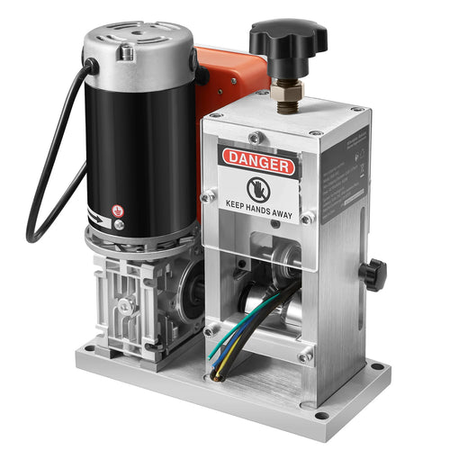 SucceBuy Electric Wire Stripping Machine 1.5-40 mm 400W Automatic Motorized Wire Peeler with Blades for Scrap Copper Recycling