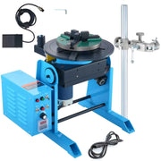 Bild in Galerie-Viewer laden, SucceBuy Rotary Welding Positioner 30KG 0-90° Welding Positioning Turntable Table 1-12RPM Welding Torch Stand Holder for Cutting
