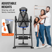 Bild in Galerie-Viewer laden, SucceBuy Inversion Table Heavy Duty Inversion Table Decompression Back Stretcher Machine Strength Training Equipment w/Headrest
