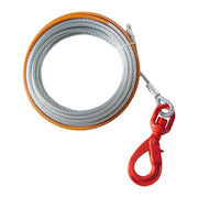 Load image into Gallery viewer, SucceBuy 50/75/100Feet Galvanized Steel Winch Cable 3/8 Inch  Breaking Strength Wire Winch Rope For SUV Large Off-Road Vehicle - AMOCART
