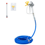 Charger l'image dans la visionneuse de galerie, SucceBuy Kit Tuyau de Pulvérisation de Peinture Airless 15 m 3600 psi Tube Fibre Haute Pression Poteau 20 cm Incluant Buse 517 et Protecteur de Buse
