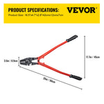 SucceBuy 24/30Inch Wire Rope Swager Crimper Tool Insulated Handle Aluminum Copper Cable Fishing Sleeves Cutter Crimping Pliers