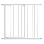 Amocart Baby Gate 28/30/36 Inches High Dog Gate Easy Step Walk Thru Child Pet Security Pressure Mount Kit Wall Cups Doorways
