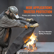 Load image into Gallery viewer, SucceBuy Carbon Felt Welding Blanket 4 Pack Heat Resistant Welding Blanket Set Cuttable Carbon Fiber Fire Retardant Welding Pad
