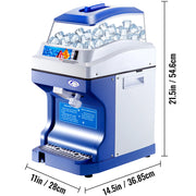 Charger l'image dans la visionneuse de galerie, Amocart Commercial Ice Shaver Crusher 441LBS/H with 11LBS Hopper Electric Snow Cone Maker For Parties Events Snack Bar
