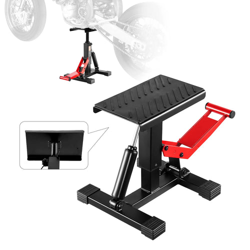 SucceBuy Dirt Bike Lift Stand, 1200lbs Motorcycle Jack Lift Stand and Hydraulic Lift Stand Adjustable Height for Dirtbike Repair