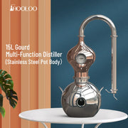 Load image into Gallery viewer, HOOLOO D8/15 Home Distiller Alcohol Distiller Hydrosol Essential Oil Still Copper Moonshine Apparatus Multifunctional Distiller
