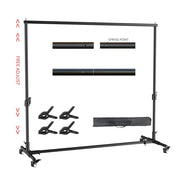 Load image into Gallery viewer, SH Photography Background Backdrop Stand Support Picture Canvas Frame System Kit With Carry Case For Muslin Photo Video Studio

