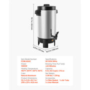 Load image into Gallery viewer, SucceBuy Commercial Coffee Urn Hot Beverage Dispenser with Dripless Faucet Quick-Brewing Coffee Maker for Catering, Party
